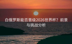白俄罗斯能否晋级2026世界杯？前景与挑战分析